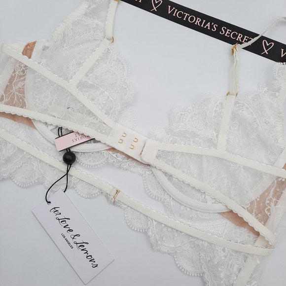 FOREVER BRA For Love and Lemons RARE White VS Wedding Bridal Collection - Picture 9 of 14
